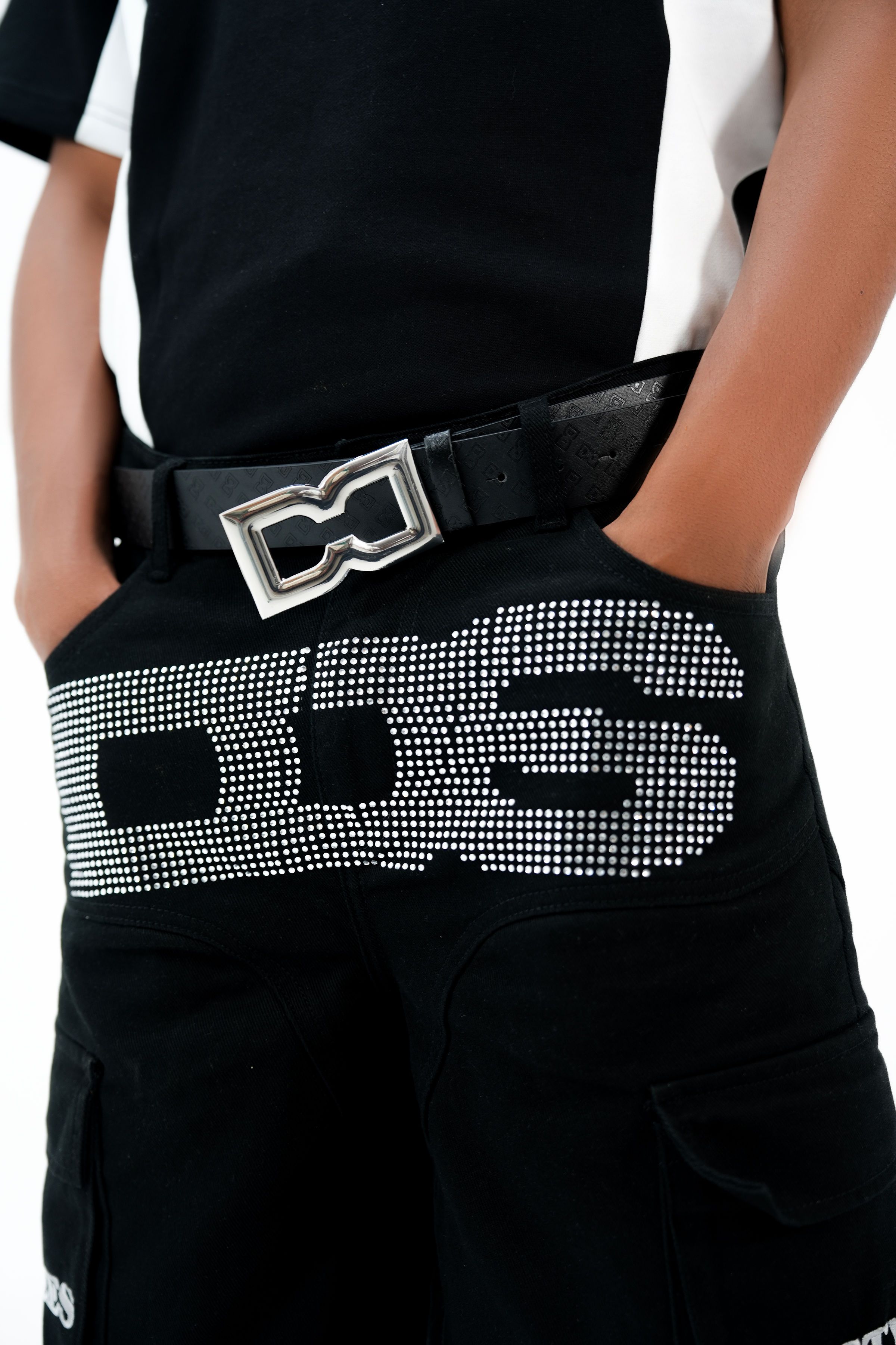 DDS Rhinestone Combat Short (Black)